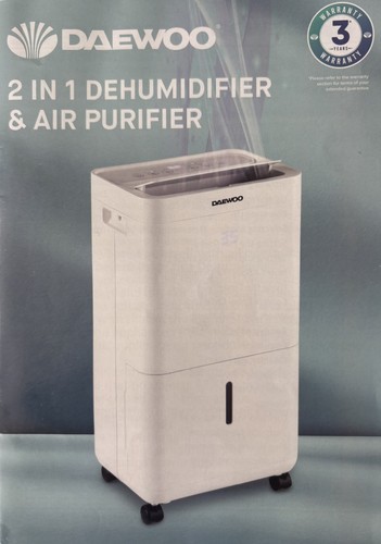 Daewoo 12l dehumidifier - dehumidifier, air