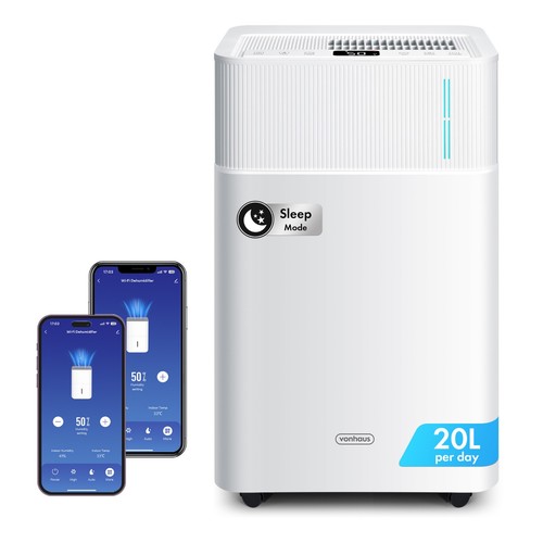 Vonhaus dehumidifier 20l - dehumidifier, 20l/day