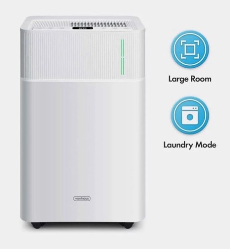 Vonhaus 20l day dehumidifier - 20l/day,